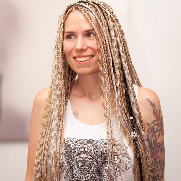 Istennő fonás AFROline boho göndör tincsekkel