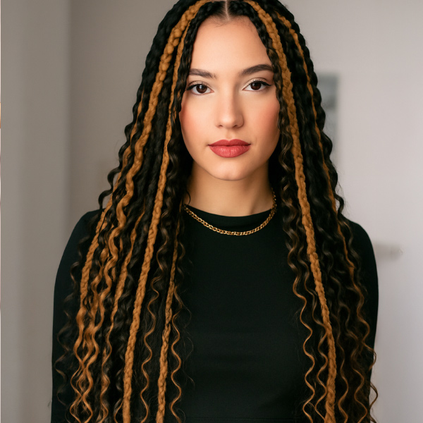 AFROline Signature Fonás – Istennő fonás boho göndör tincsekkel